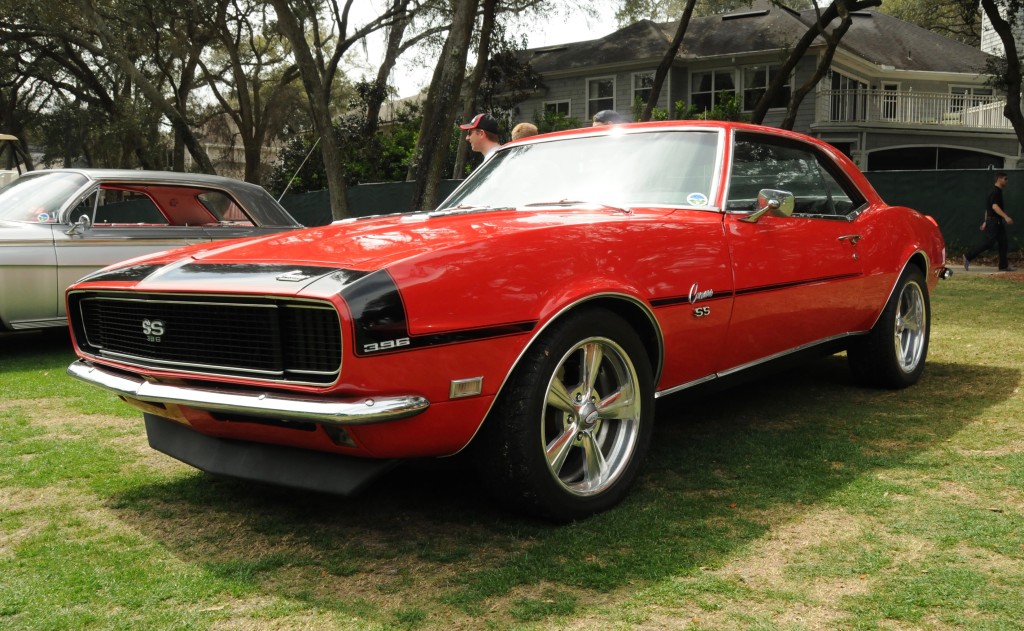 Picture of a red SS Camaro. 